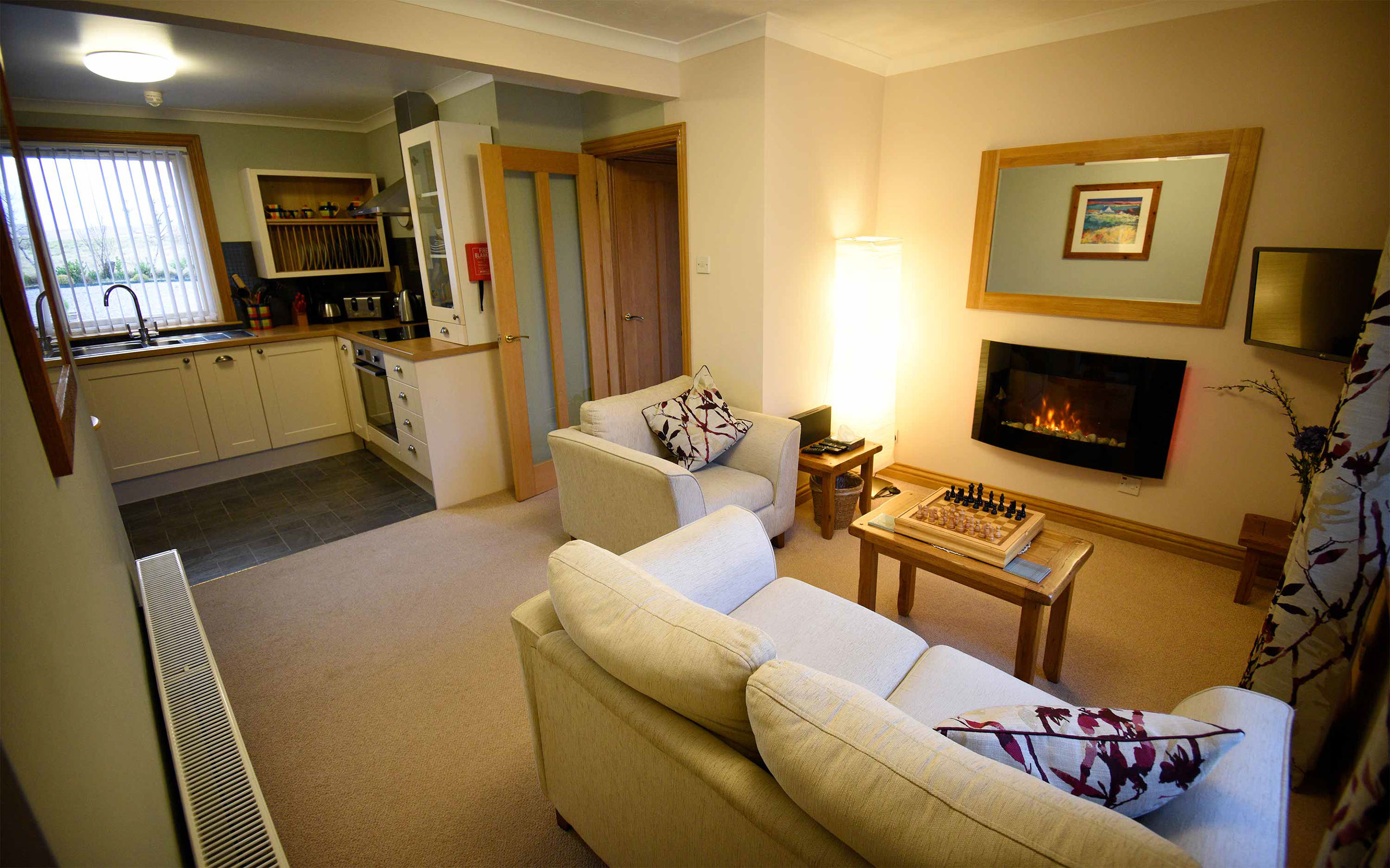 Kiltaraglen House is a luxury self catering accommodation in Portree with open plan living room